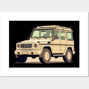 Beige Mercedes G wagon AMG Posters and Art